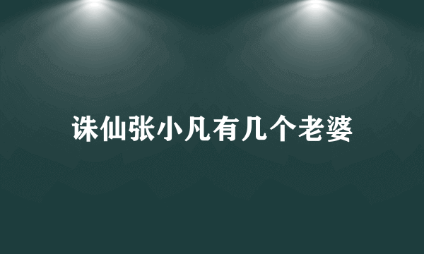 诛仙张小凡有几个老婆