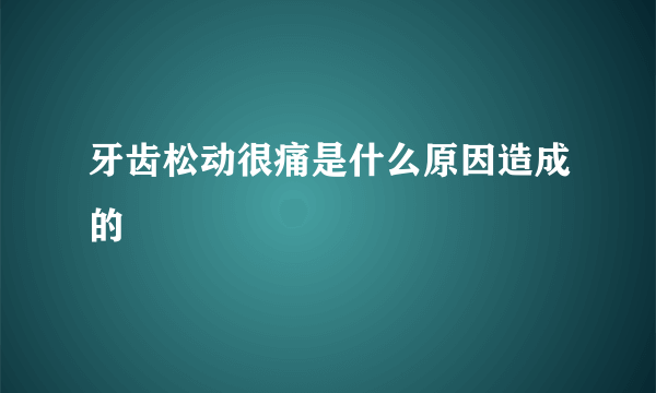 牙齿松动很痛是什么原因造成的