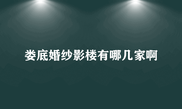 娄底婚纱影楼有哪几家啊