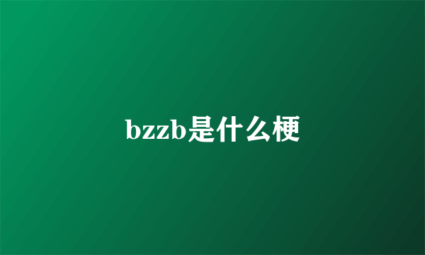 bzzb是什么梗