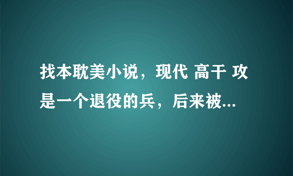 找本耽美小说，现代 高干 攻是一个退役的兵，后来被受遇到因为攻的温柔众之成了富二代受的保镖，受