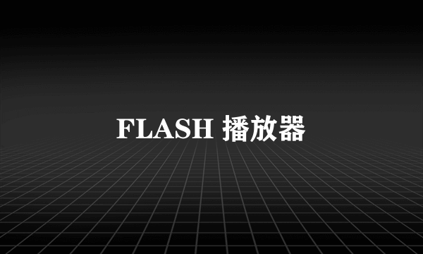 FLASH 播放器