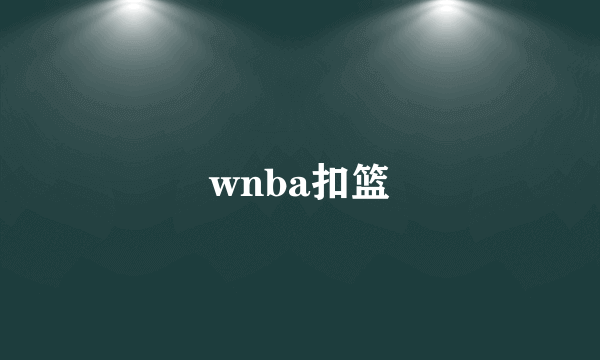 wnba扣篮