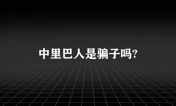 中里巴人是骗子吗?