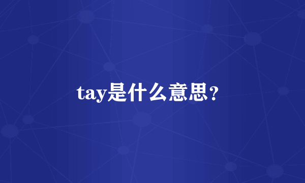 tay是什么意思？