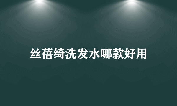 丝蓓绮洗发水哪款好用