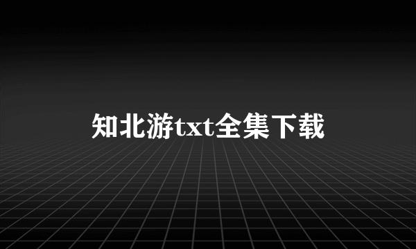 知北游txt全集下载