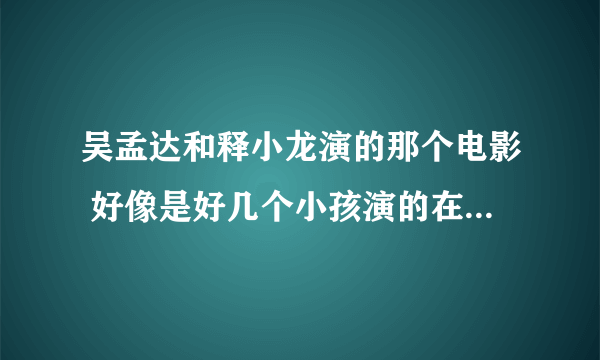 吴孟达和释小龙演的那个电影 好像是好几个小孩演的在学校里搞笑的释小龙还打棒球 打坏了校长照片