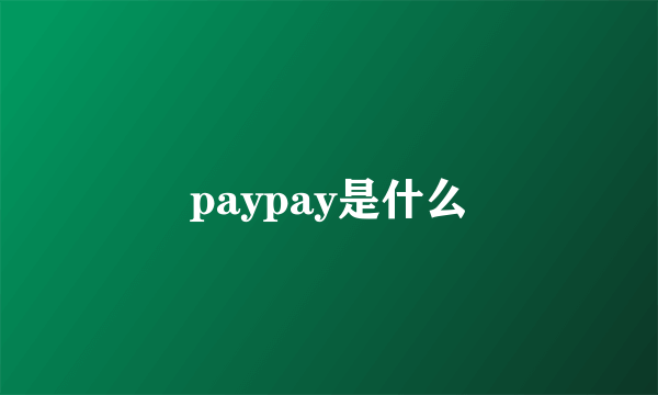 paypay是什么