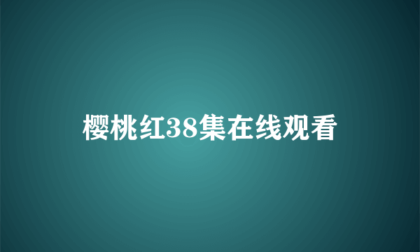 樱桃红38集在线观看