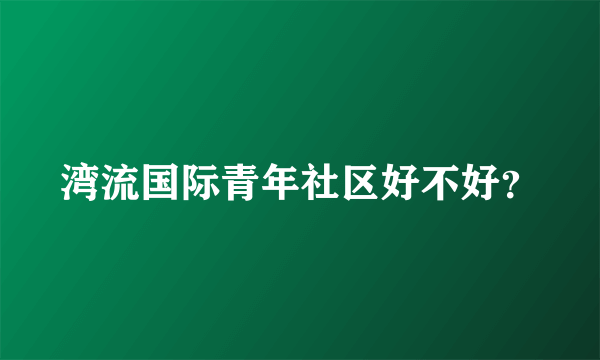 湾流国际青年社区好不好？