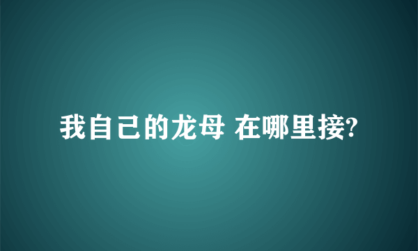 我自己的龙母 在哪里接?