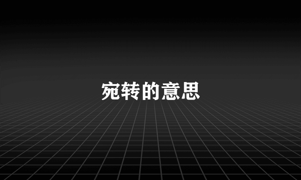 宛转的意思