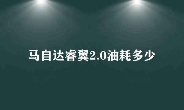 马自达睿翼2.0油耗多少