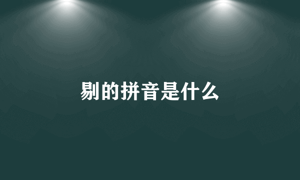 剔的拼音是什么