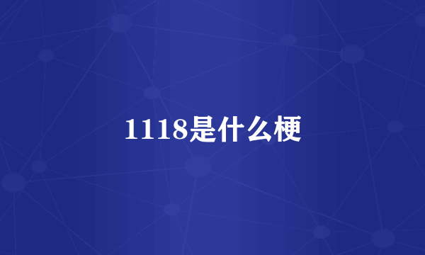 1118是什么梗