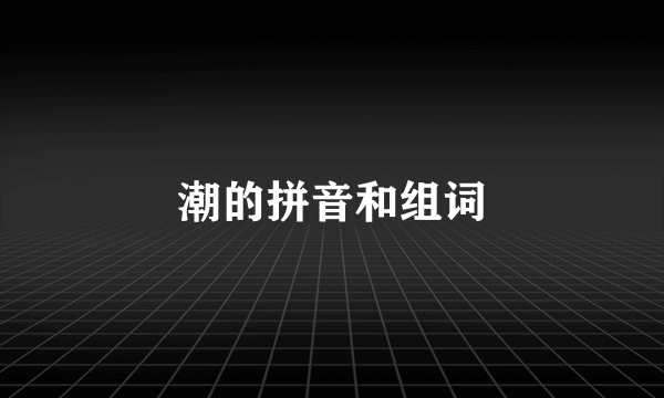 潮的拼音和组词