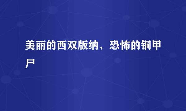 美丽的西双版纳，恐怖的铜甲尸