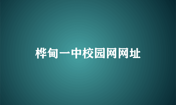 桦甸一中校园网网址