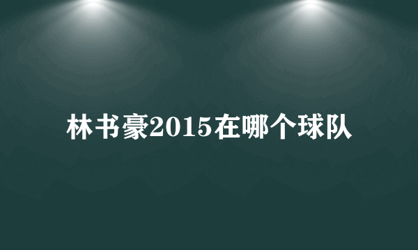 林书豪2015在哪个球队