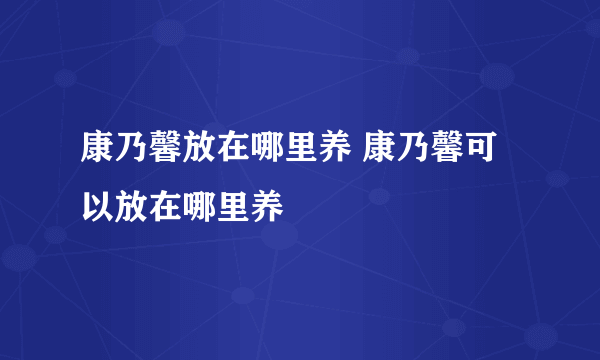 康乃馨放在哪里养 康乃馨可以放在哪里养