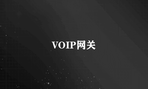 VOIP网关