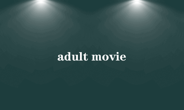 adult movie