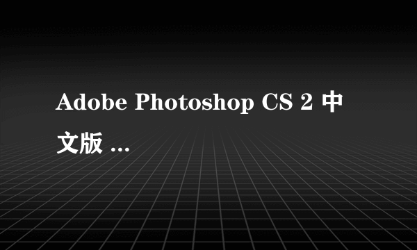 Adobe Photoshop CS 2 中文版 的序列号是什么