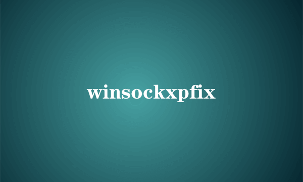 winsockxpfix