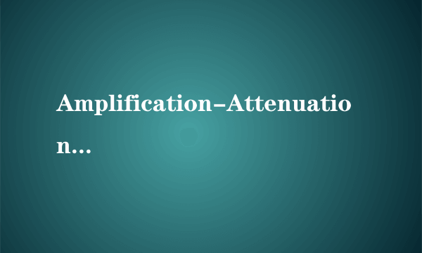 Amplification-Attenuation-Plot是什么意思