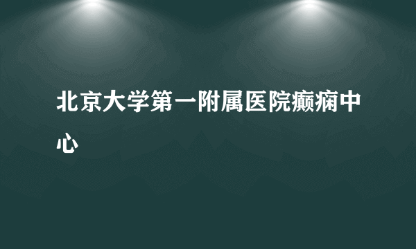 北京大学第一附属医院癫痫中心