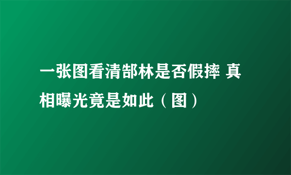 一张图看清郜林是否假摔 真相曝光竟是如此（图）