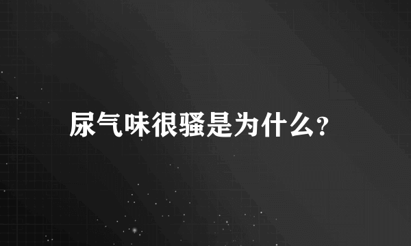 尿气味很骚是为什么？