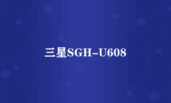 三星SGH-U608