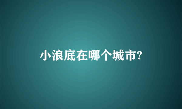 小浪底在哪个城市?