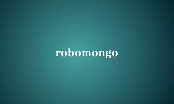 robomongo