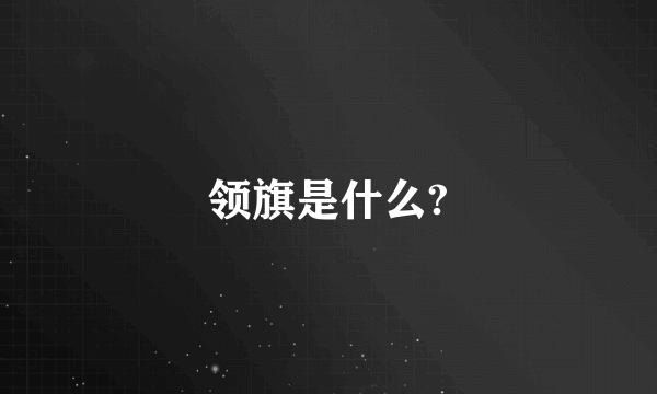 领旗是什么?