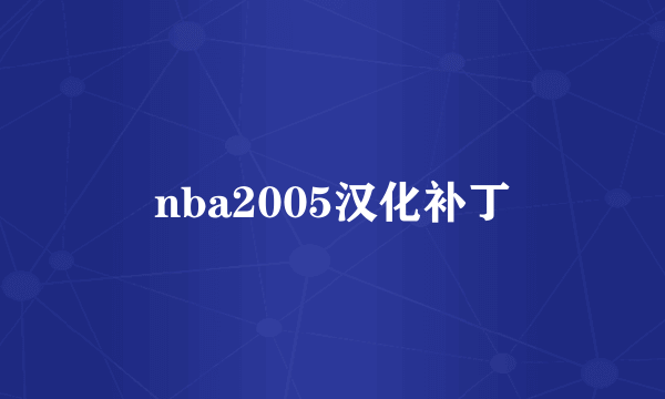 nba2005汉化补丁