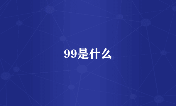 99是什么