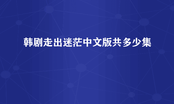 韩剧走出迷茫中文版共多少集