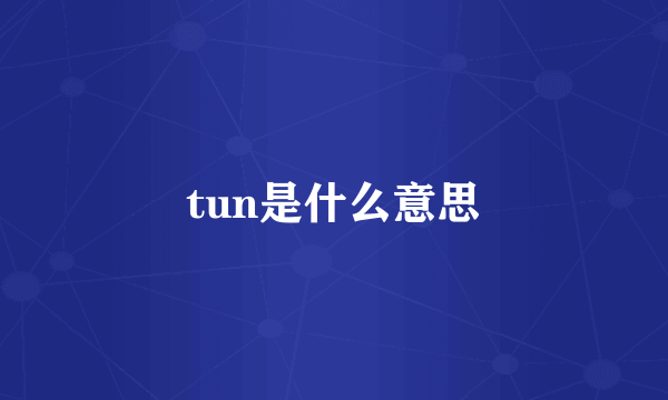 tun是什么意思