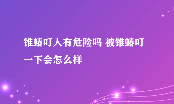 锥蝽叮人有危险吗 被锥蝽叮一下会怎么样