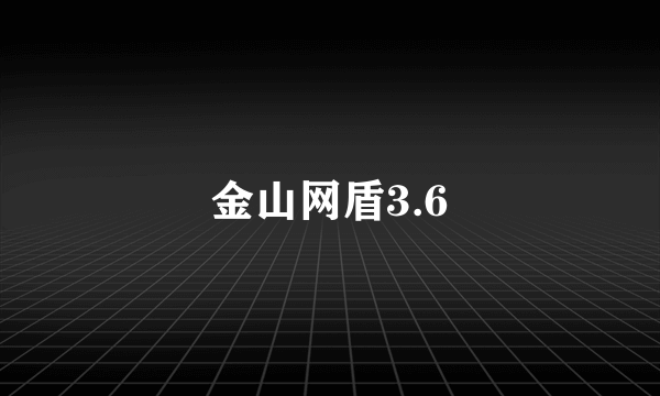 金山网盾3.6