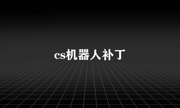 cs机器人补丁