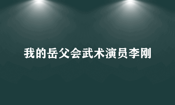 我的岳父会武术演员李刚