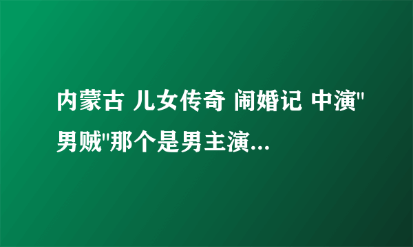 内蒙古 儿女传奇 闹婚记 中演