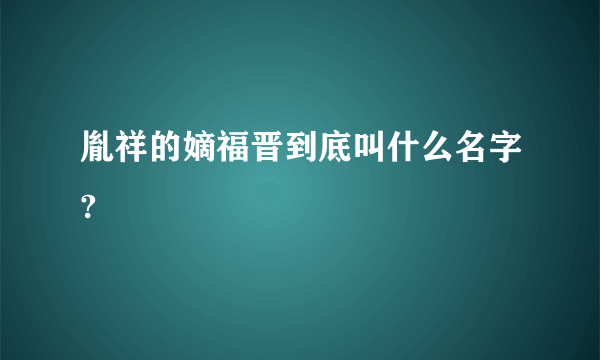 胤祥的嫡福晋到底叫什么名字?