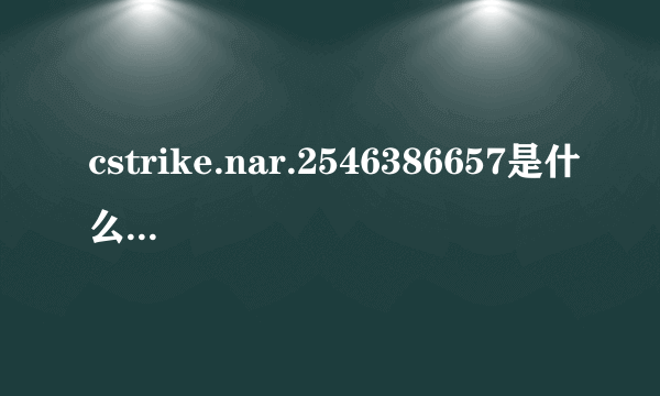 cstrike.nar.2546386657是什么东西啊！！！！！！！！