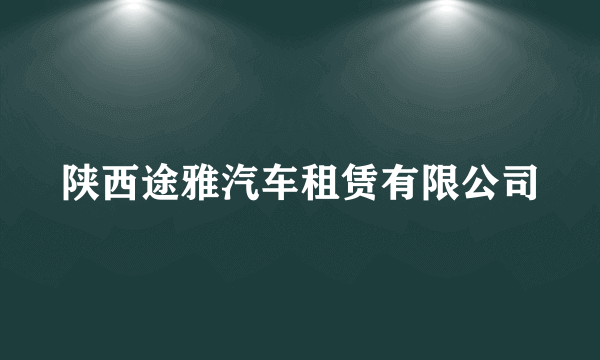 陕西途雅汽车租赁有限公司