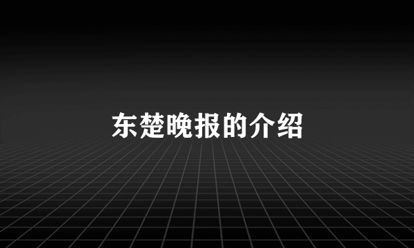 东楚晚报的介绍